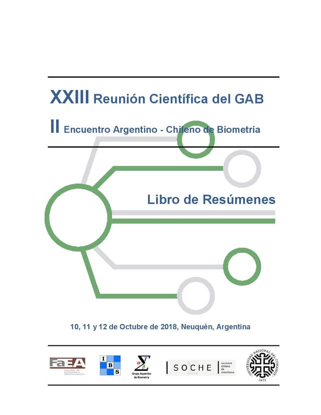 Portada de Libro de resúmenes 2018