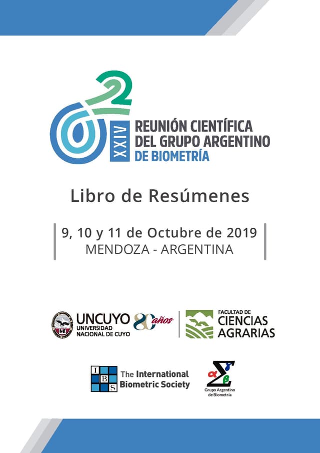 Portada de Libro de resúmenes 2019
