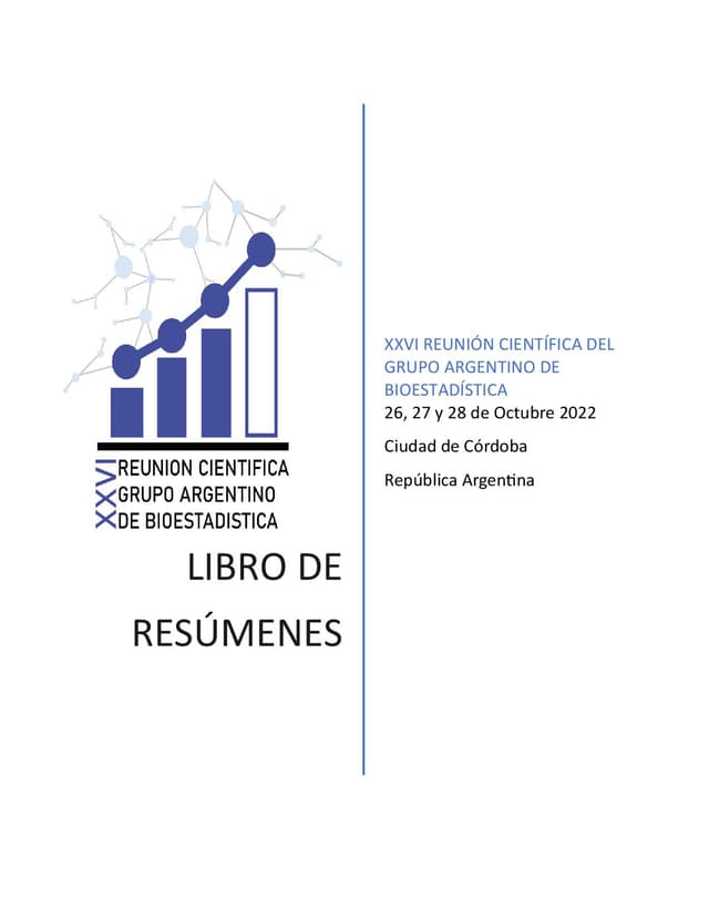 Portada de Libro de resúmenes 2022